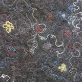 Decorative horsehair wall hanging Aqua Garden by Margaret Eland