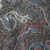 Decorative horsehair wall hanging Aqua Garden by Margaret Eland