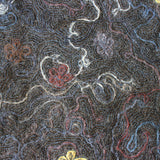 Decorative horsehair wall hanging Aqua Garden by Margaret Eland