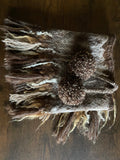 Handmade Scarf from natural merino wool, kid mohair and alpaca