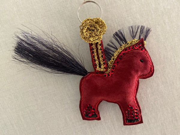 Decorative keychain pendant Little Lilly by Margaret Eland