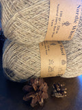 Natural 100% Raw Wool Yarn Nørdic Wheel 1-ply 100g Natural Beige