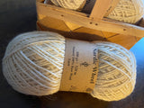 Natural 100% Raw Wool Yarn Nørdic Wheel 1-ply 100g Natural Cream