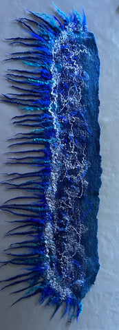 Handmade Scarf from natural merino wool and alpaca