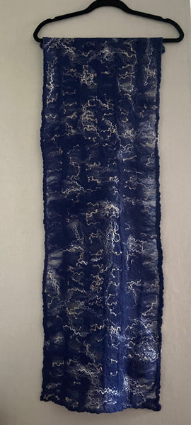 Handmade Scarf from natural merino wool and alpaca