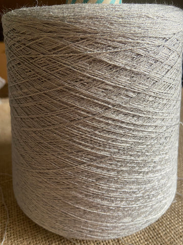 Filati Buratti Ritorto 100% Silk yarn 1/15 Twisted Color Argento 50g - GreenHuiz