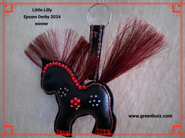 Decorative keychain pendant Little Lilly by Margaret Eland