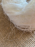 Thread waste spoon natural silk fibers for Felting and Creative Arts - GreenHuiz