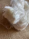 Thread waste spoon natural silk fibers for Felting and Creative Arts - GreenHuiz