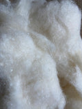 Combing  waste Bluefaced Leicester (BFL) wool 70%/Tussan silk 30% untreated fibers for Felting and Creative Arts - GreenHuiz