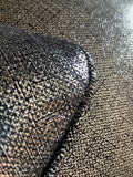 Decorative Leather Pillow with Horsehair Filling Black/Gold - GreenHuiz