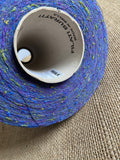 Filati Buratti Shantung Jaspe Melange 100% Silk yarn 1/15  Color Blu Viola 50g (1 Ply) - GreenHuiz