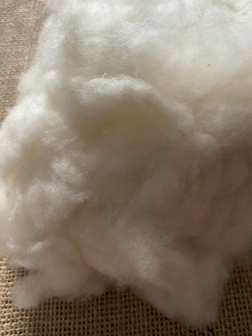 Combing wool 20.5µ 50%/natural silk 50% untreated fibers for Felting and Creative Arts - GreenHuiz